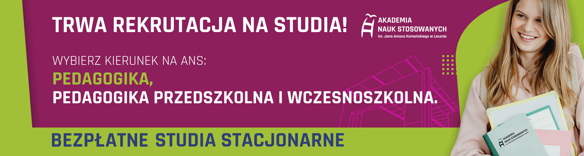 Trwa rekrutacja na studia! Bezpłatne studia stacjonarne.